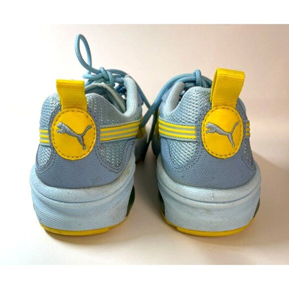 Puma Cell Women's Flow Athletic Shoe Sneaker Blue Yellow Size 5.5 - Picture 2 of 7